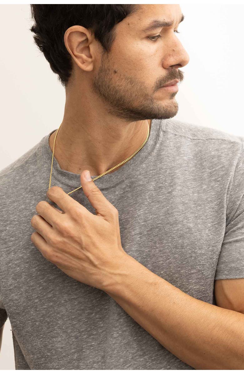 Oradina Men's Estate Cuban Chain in 14K Gold, Alternate, color, 14K Yellow Gold