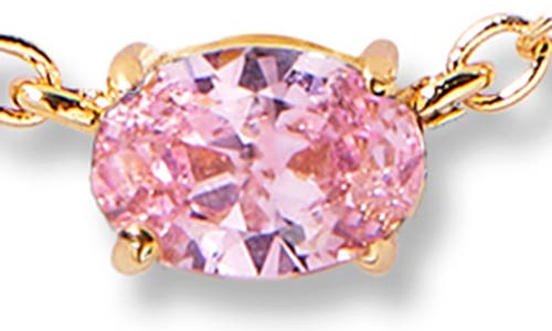 Brook & York Brook And York Brenna Birthstone Station Necklace In Gold October