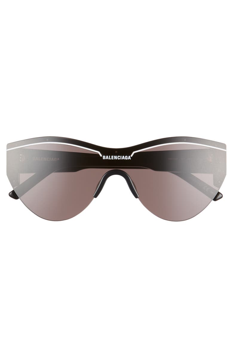 Balenciaga 99mm Shield Sunglasses, Alternate, color, 