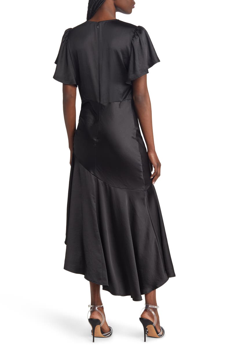 Chelsea28 Flutter Sleeve Asymmetric Hem Dress, Alternate, color,