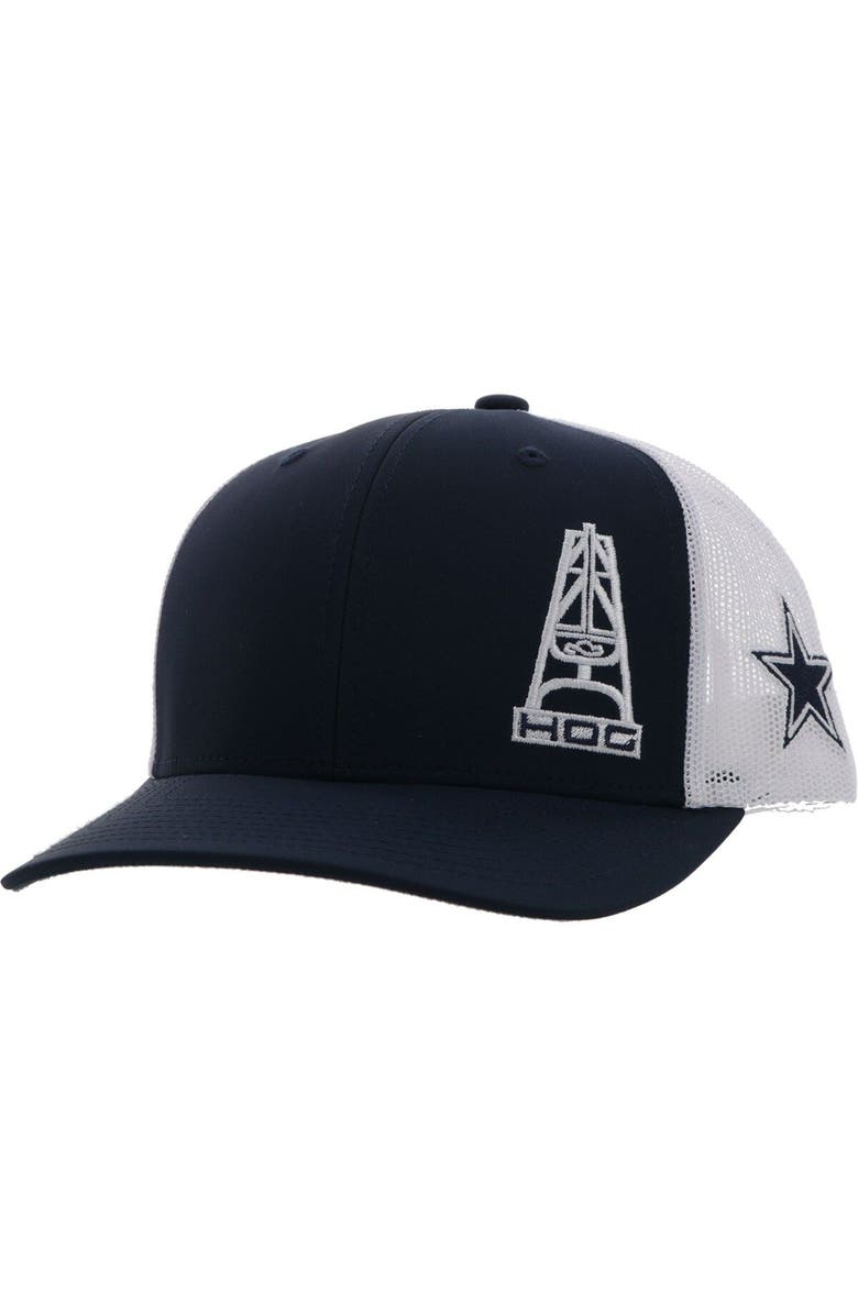 HOOEY Men's HOOey Navy Dallas Cowboys HOG Trucker Snapback Hat, Main, color, Navy
