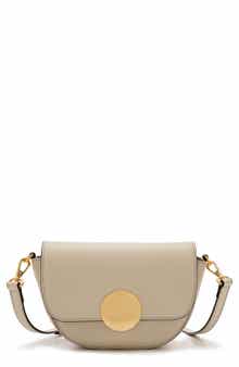 Lottie Leather Saddle Crossbody Bag