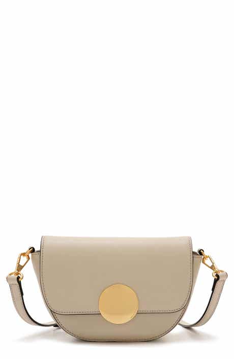 Lottie Leather Saddle Crossbody Bag