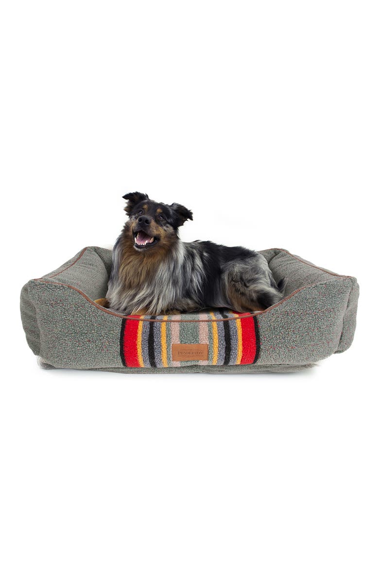 Kuddler Dog Bed, Main, color, HEATHER GREEN