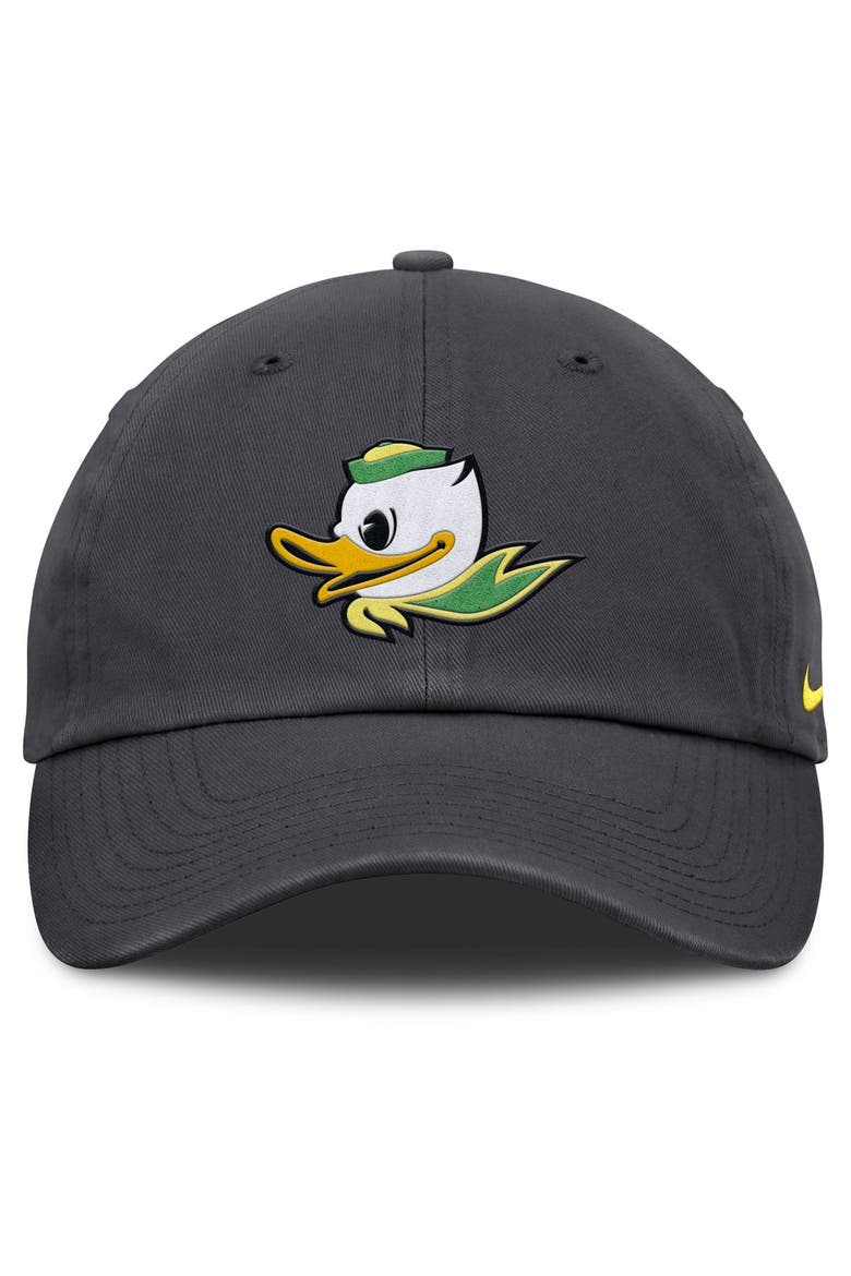 Men's Nike Anthracite Oregon Ducks Club Dri-FIT Adjustable Hat, Alternate, color, Anthracite