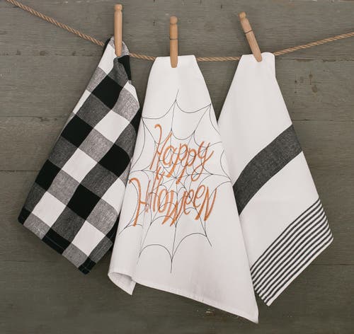 C & F Home C&f Home Happy Halloween Embroidered Flour Sack Cotton Kitchen Towel In Multi