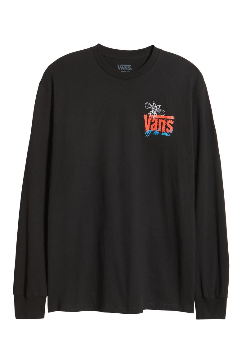 Tear Mountain Long Sleeve Graphic T-Shirt, Alternate, color, BLACK