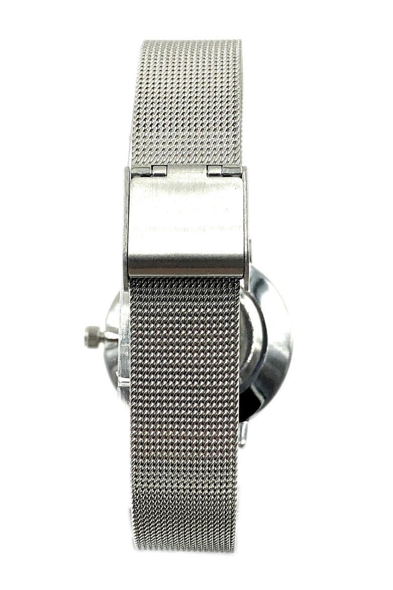 Sleek Stainless Steel Mesh Watch- 30MM, Alternate, color, Blue