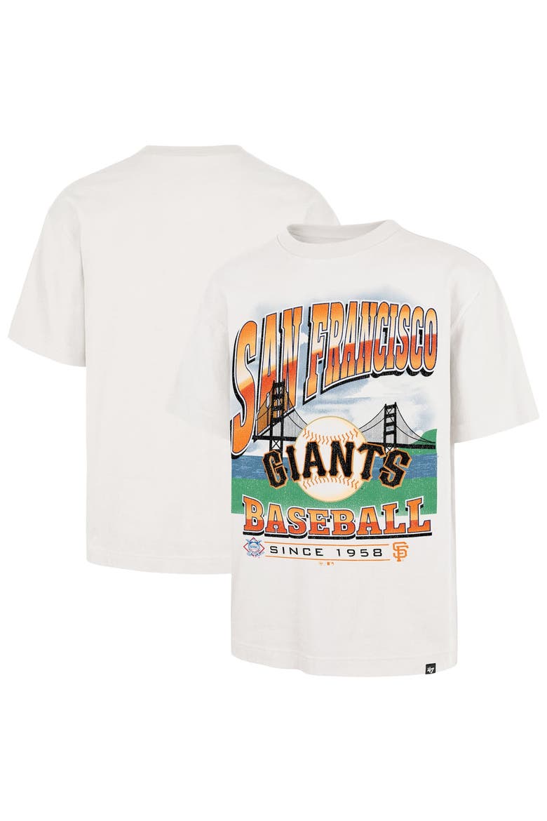 Men's '47 White San Francisco Giants Regional Upland Foundation T-Shirt, Main, color, White