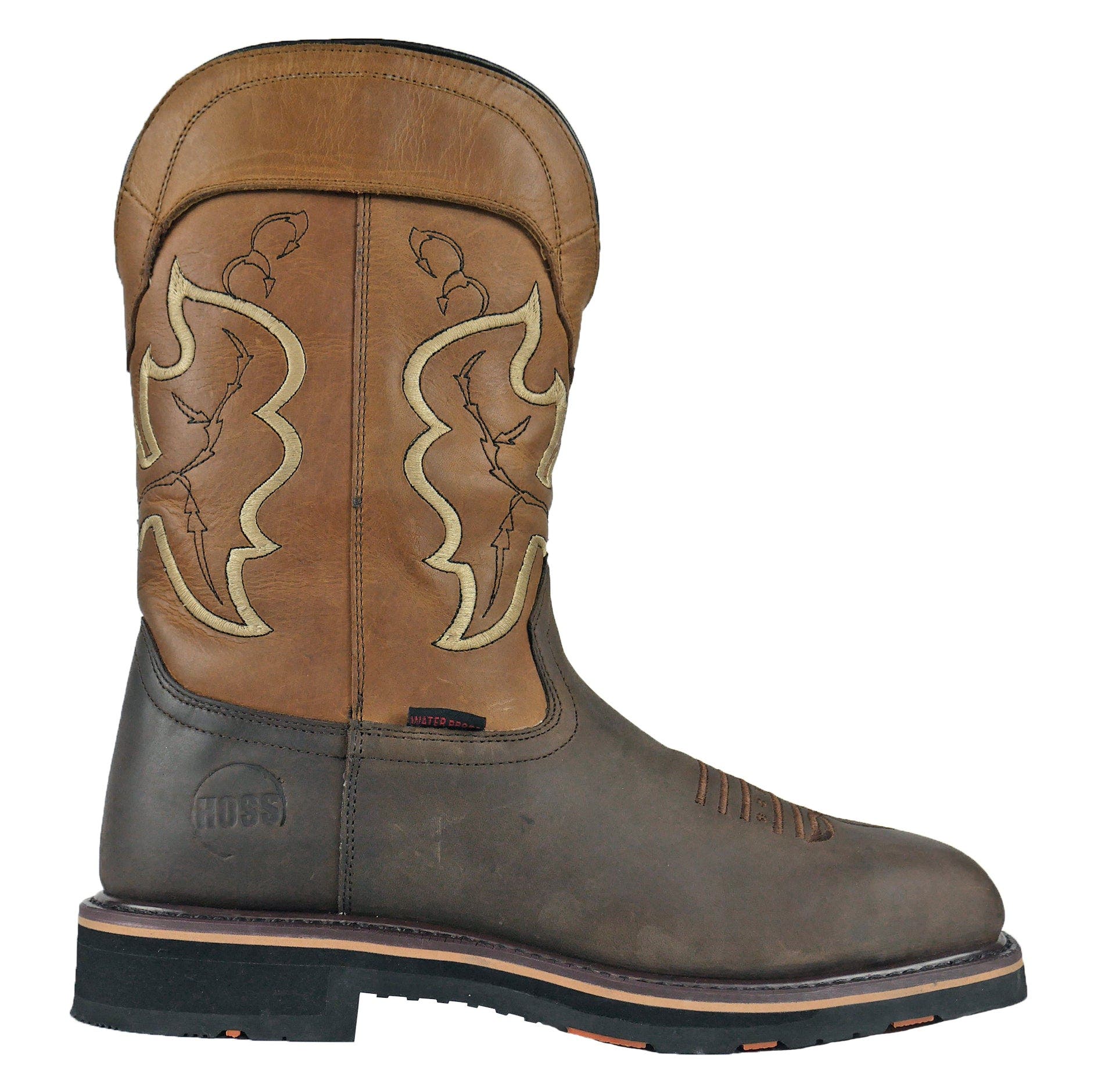 Hoss Boot Company HOSS Showdown 11 Inch Western Composite Toe Work Boot, Alternate, color, Brown