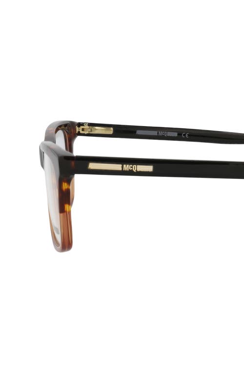 ALEXANDER MCQUEEN MCQUEEN 52MM RECTANGULAR OPTICAL GLASSES 