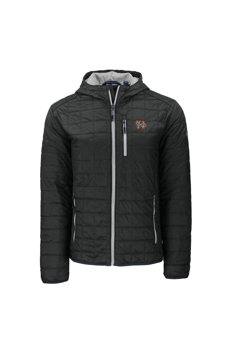 Cutter & Buck Men's Cutter & Buck  Black Norfolk Tides Rainier PrimaLoft Eco Full-Zip Hooded Jacket, Alternate, color, 