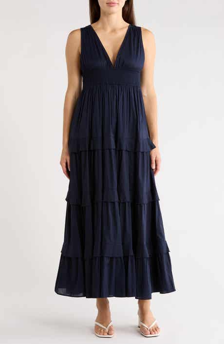 Chelsea28 Sleeveless Tiered Cotton Maxi Dress