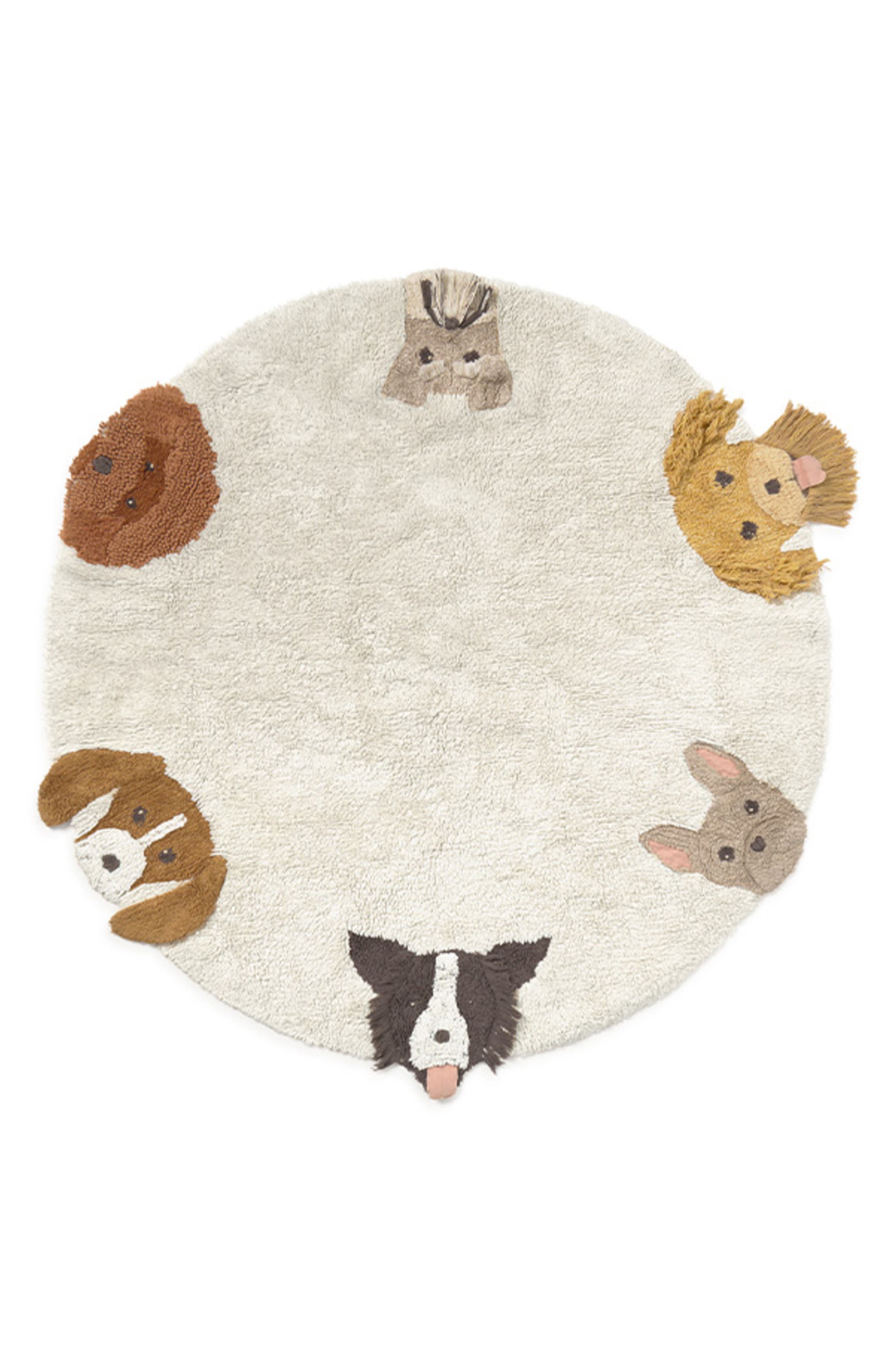 Lorena Canals Dogs Washable Cotton Blend Area Rug