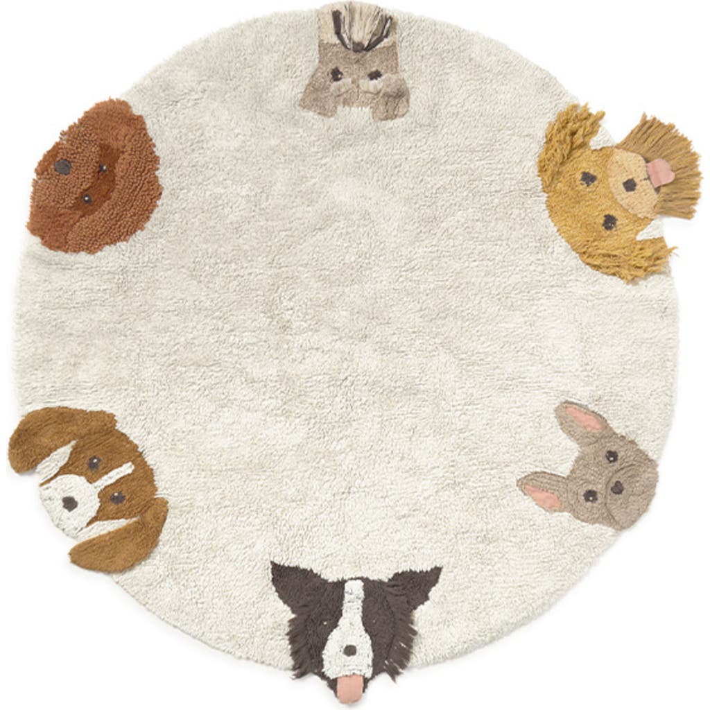 Lorena Canals Dogs Washable Cotton Blend Area Rug