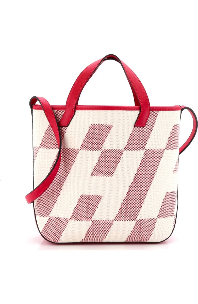 Pre-Owned Hermes Cabas H en Biais Tote Canvas with Leather 27, Main, color,