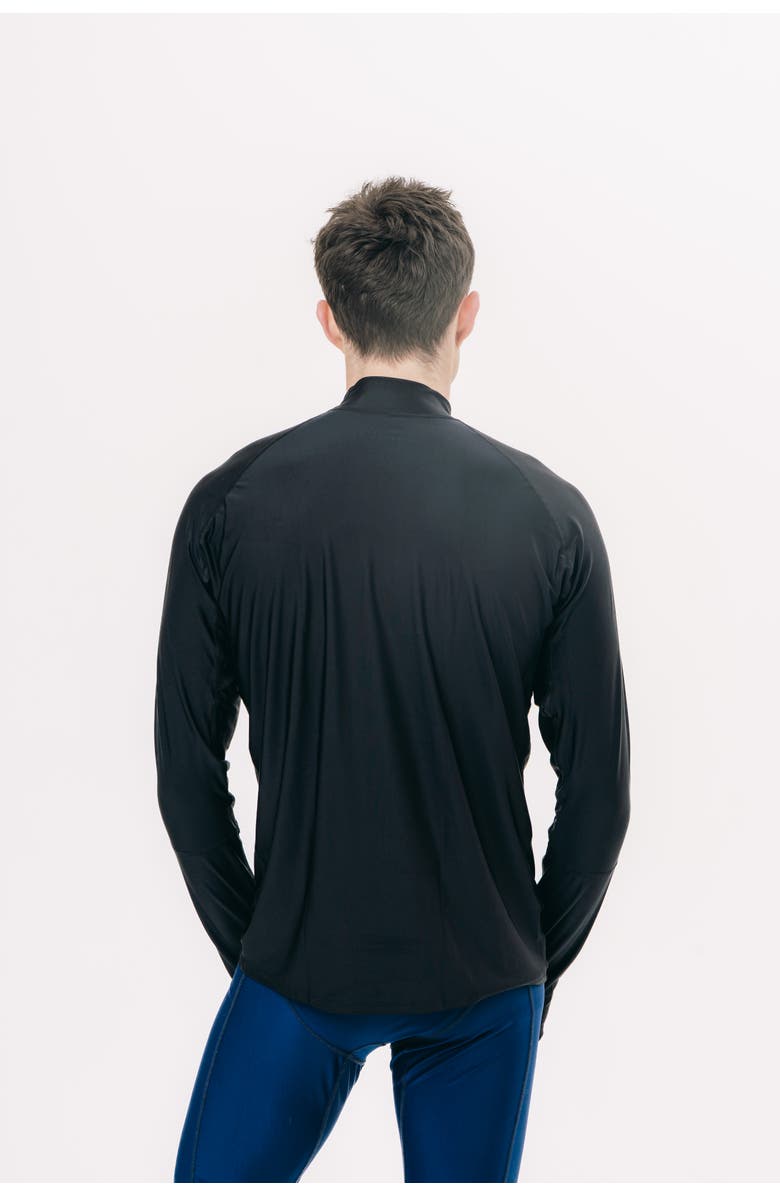 TUTUBLUE Men's Pullover Rash Guard Swim Top - UPF 50+, Alternate, color, Deep Black