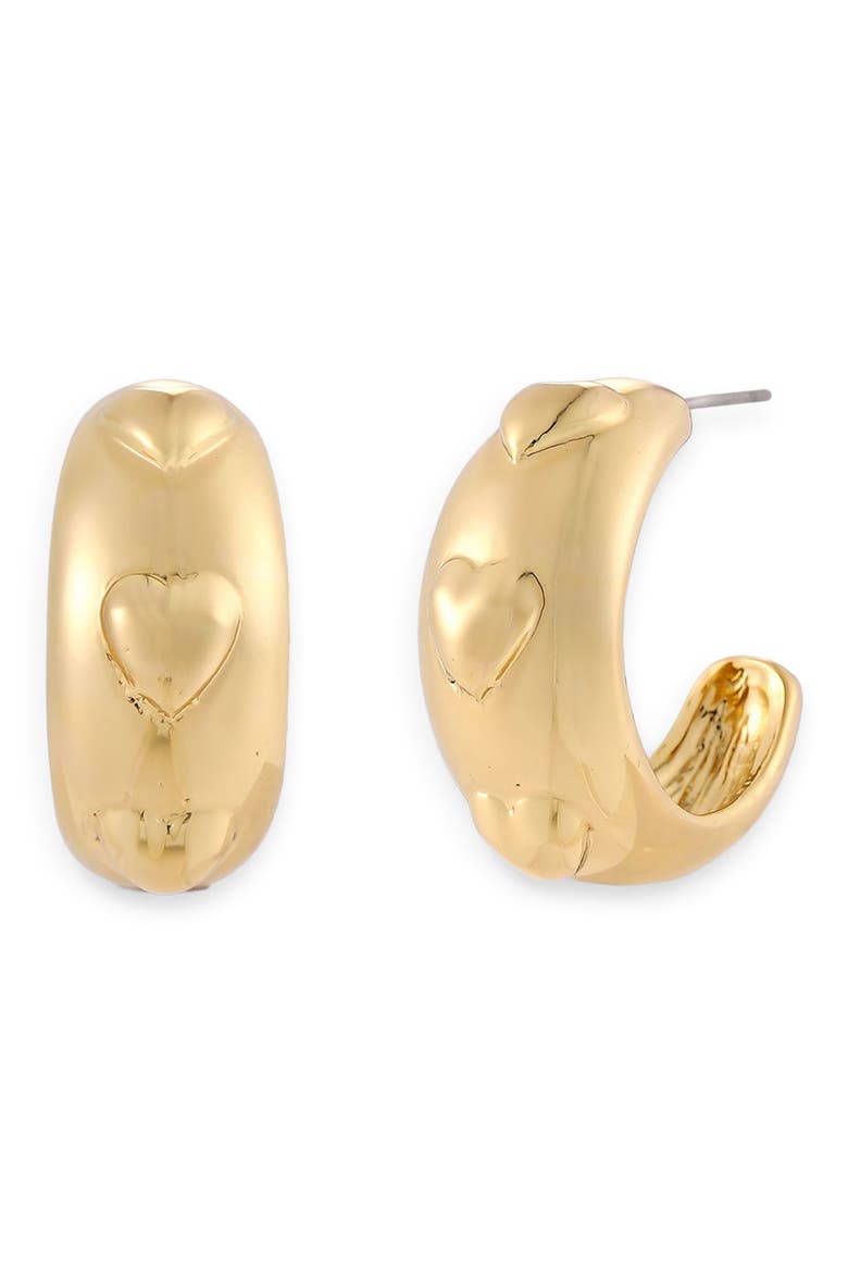 Lore Hoop Earrings, Main, color, GOLD