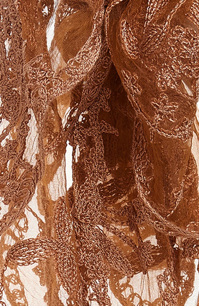 BP. Lace Hair Scarf, Alternate, color, Brown