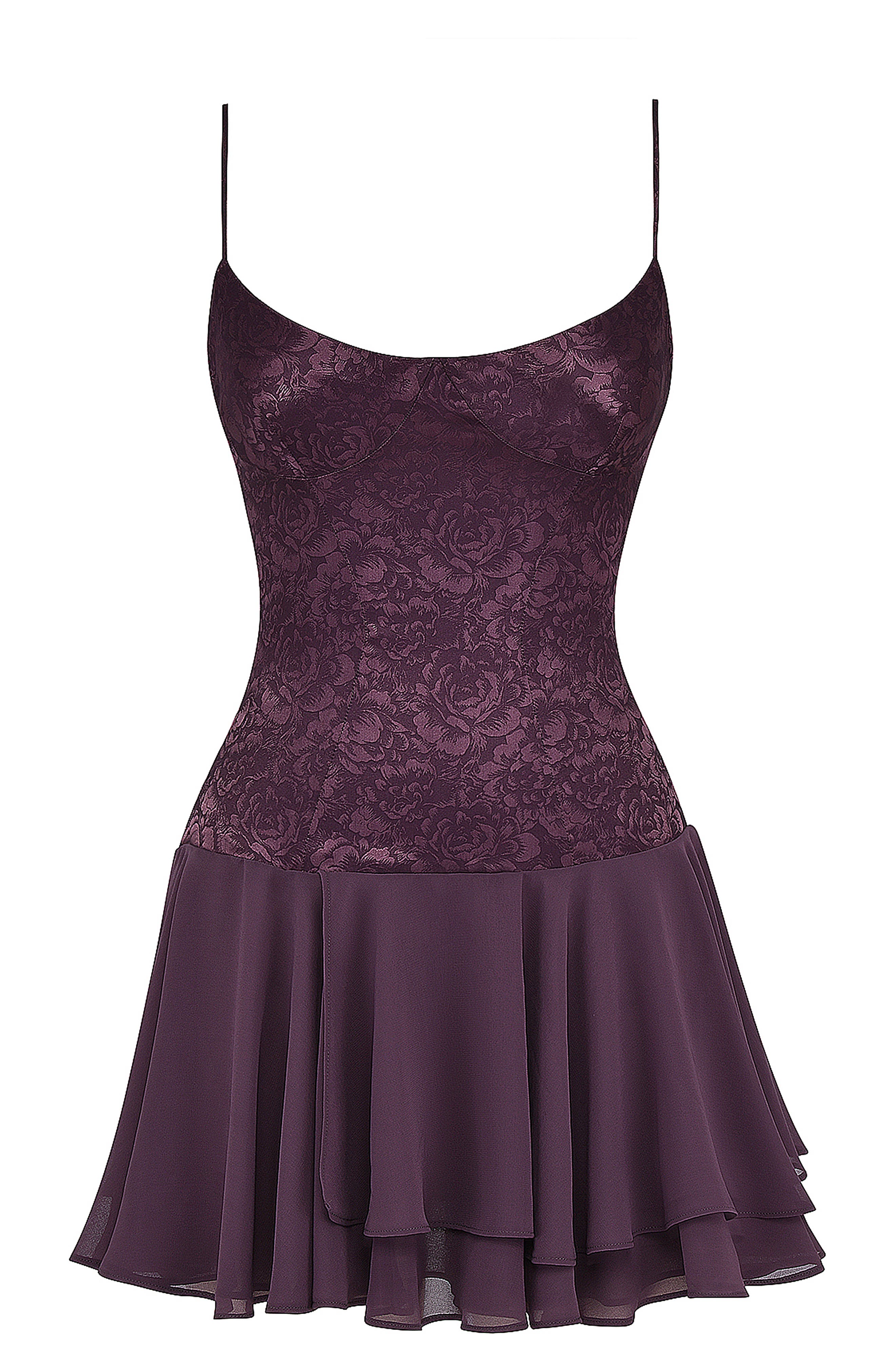 Mistress Rocks Floral Layered Ruffle Sleeveless Minidress | Nordstrom