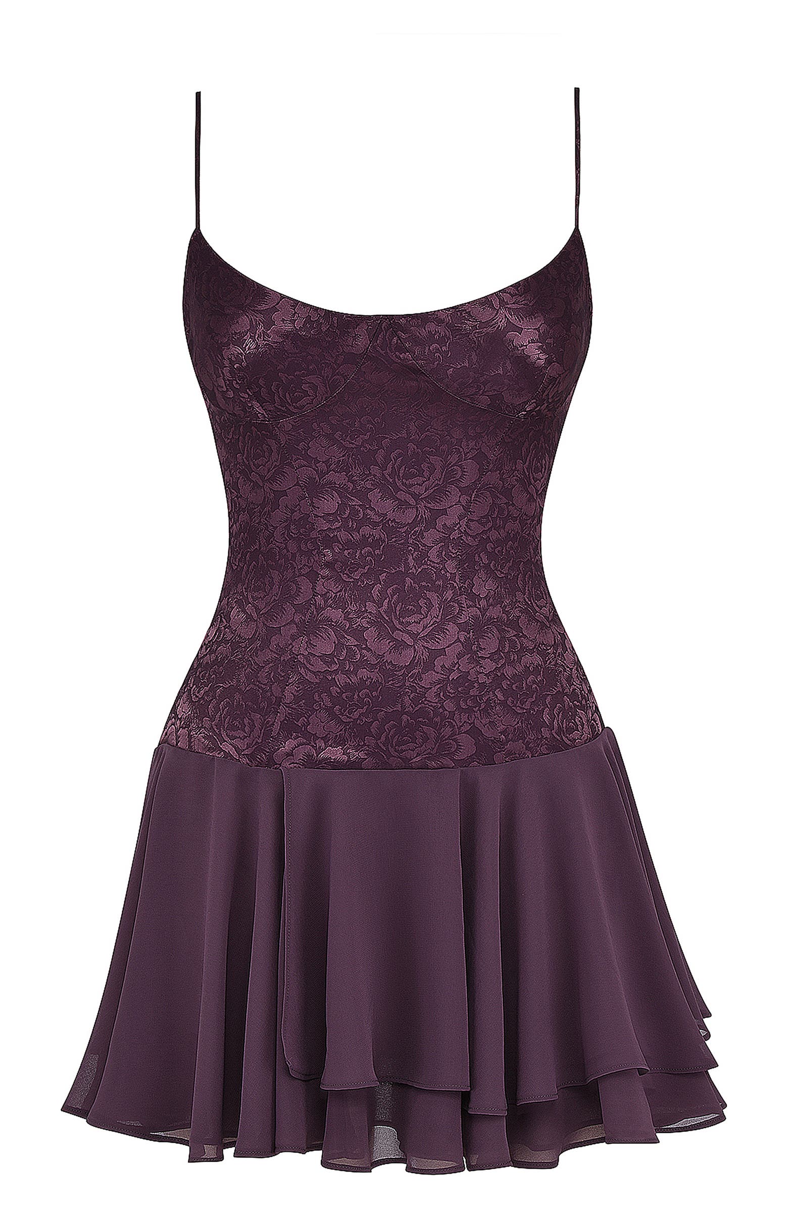 Mistress Rocks Floral Layered Ruffle Sleeveless Minidress | Nordstrom