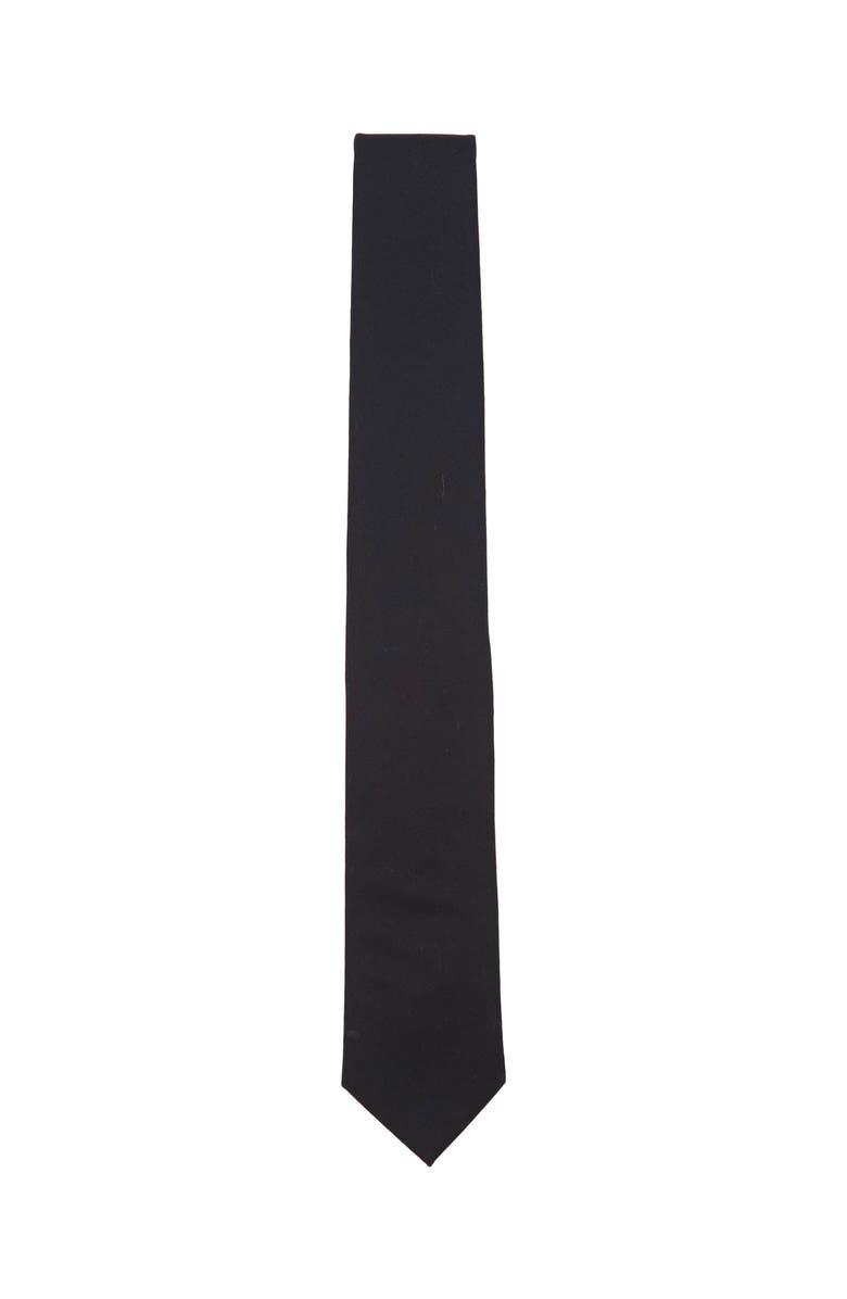 Lords of Harlech Taddeo Merino Wool Tie, Main, color, Black
