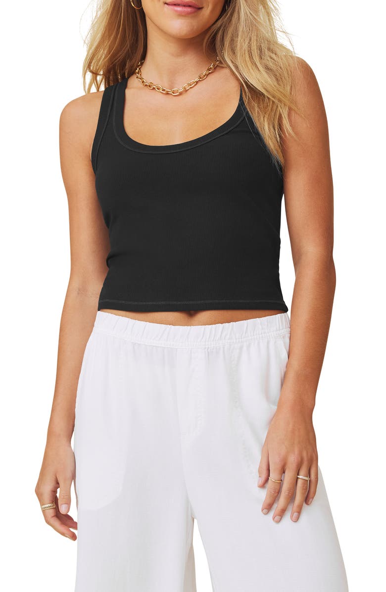Splendid Roma Cotton Blend Tank, Main, color,