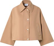 Akris punto Water Repellent Cotton Garbardine Crop Car Coat