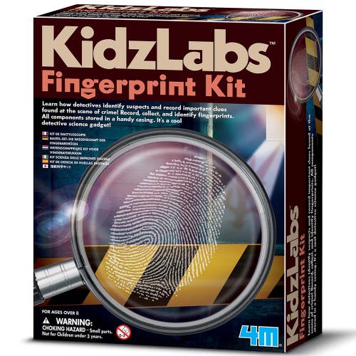 4M KidzLabs Fingerprint Kit, Forensic Crime Scene Tool Set in Multicolored  product