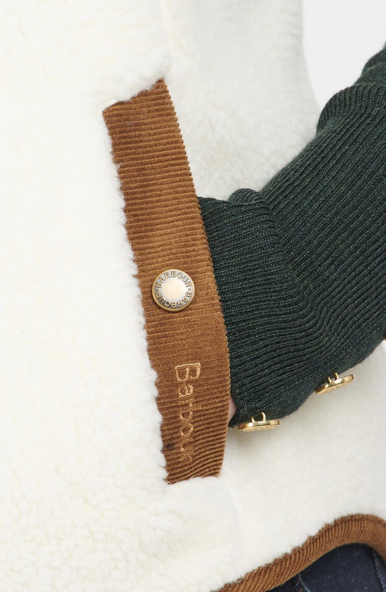 Barbour Burford Corduroy Trim Fleece Vest, Alternate, color, 