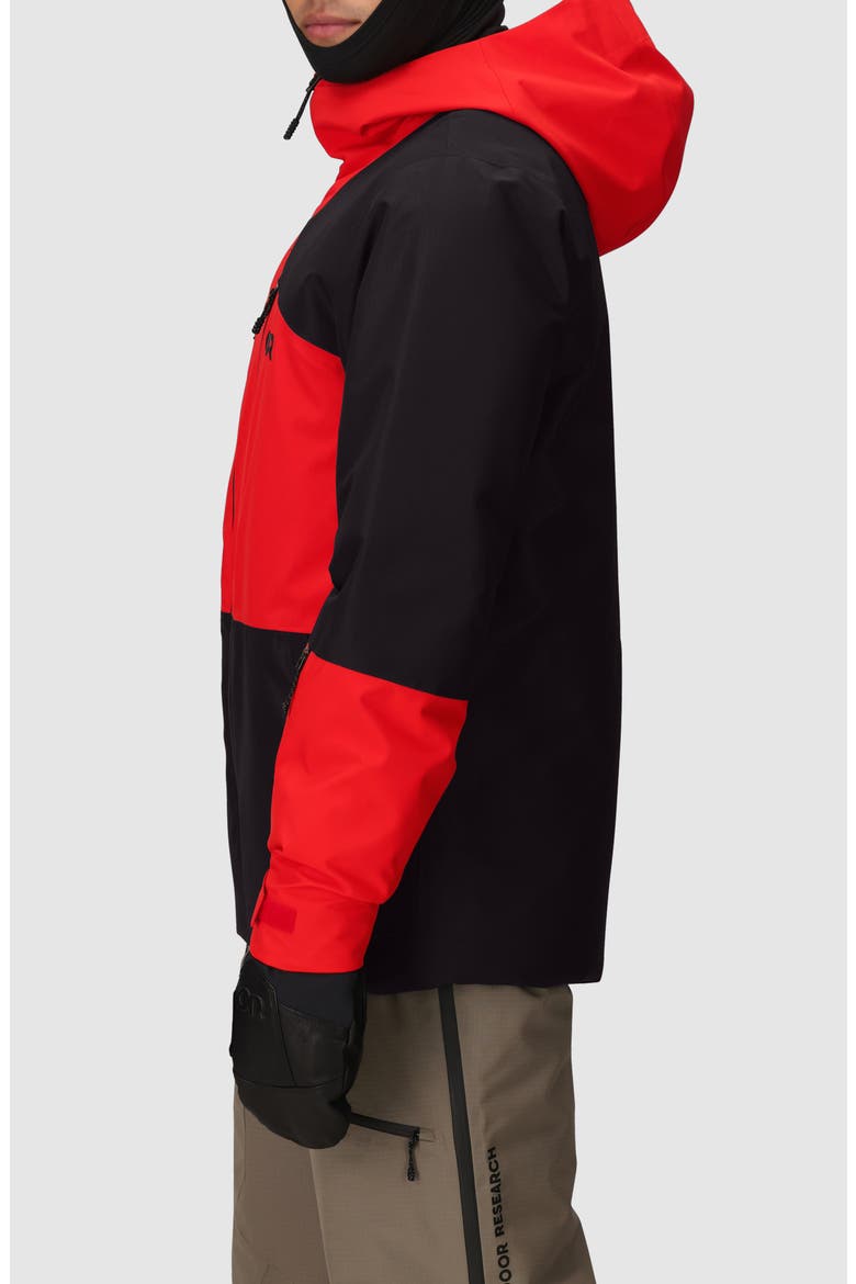 Powderverse Waterproof Ski Jacket, Alternate, color, LINGONBERRY/ BLACK