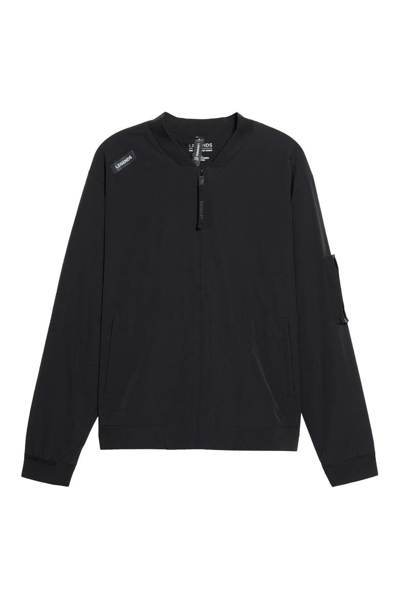 Carson Performance Bomber Jacket, Main, color, BLACK