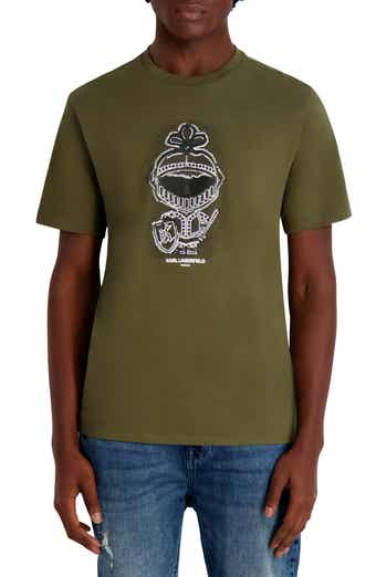 KARL LAGERFELD PARIS Digital Armor Karl Cotton Graphic T-Shirt