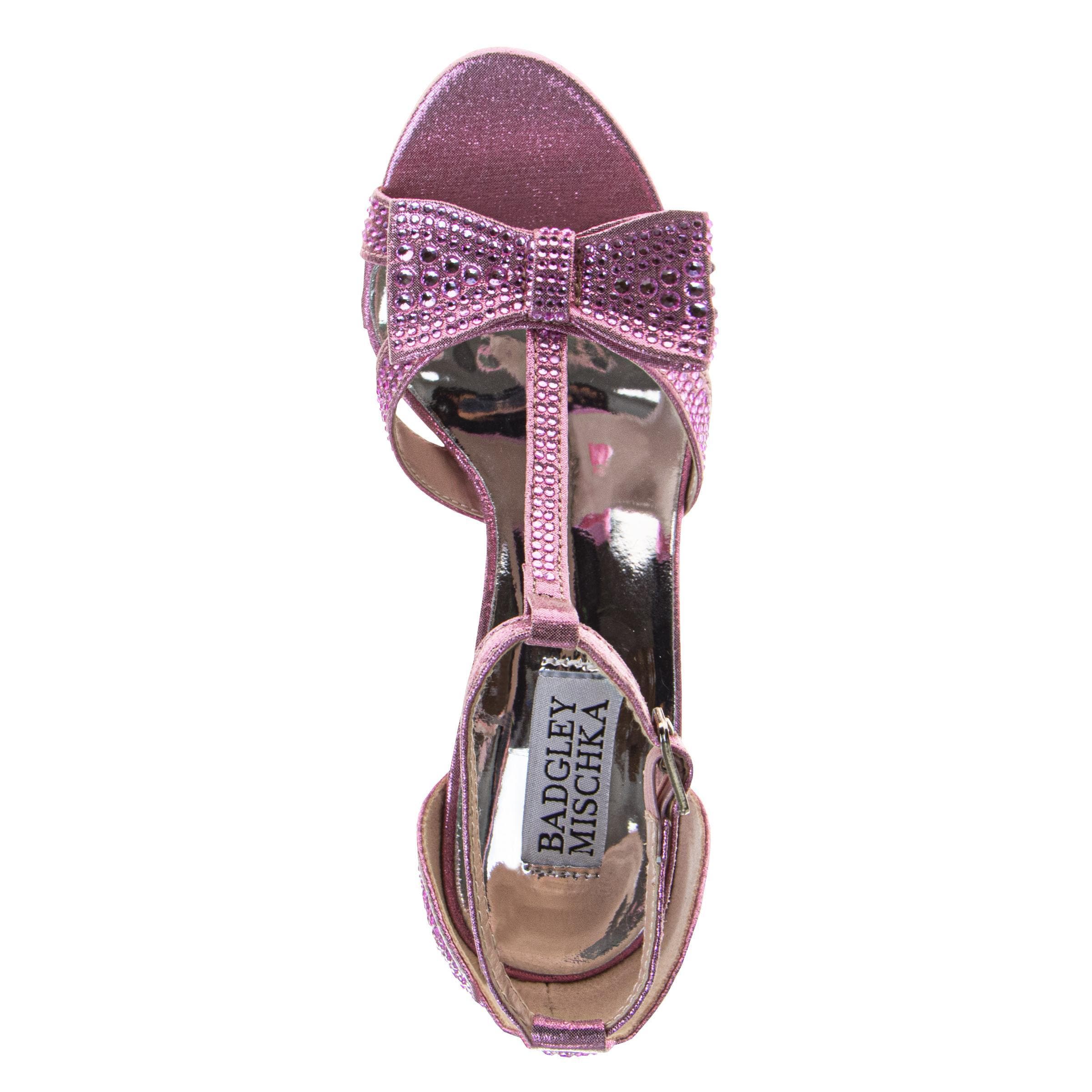 BADGLEY MISCHKA Kayla Heel Dress Sandals for Girls', Elegant and Stylish, Alternate, color, Pink