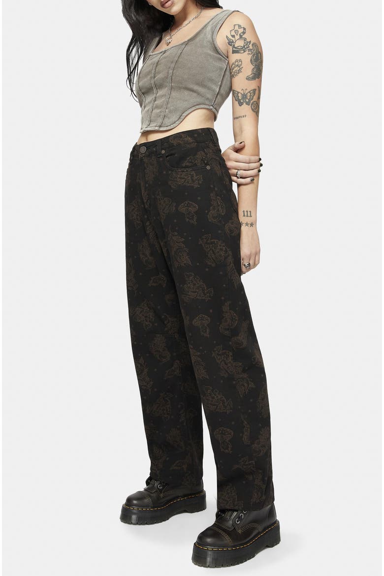 Hexborn Baba Yaga Denim Jean, Alternate, color, Black