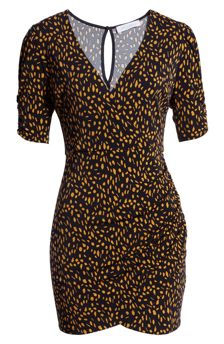 All in Favor Ruched Detail Minidress, Alternate, color, 