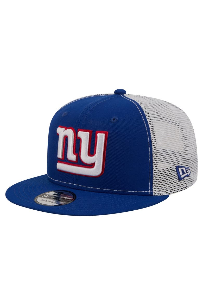 Men's New Era  Royal New York Giants Core Team 9FIFTY Trucker Snapback Hat, Main, color, Royal