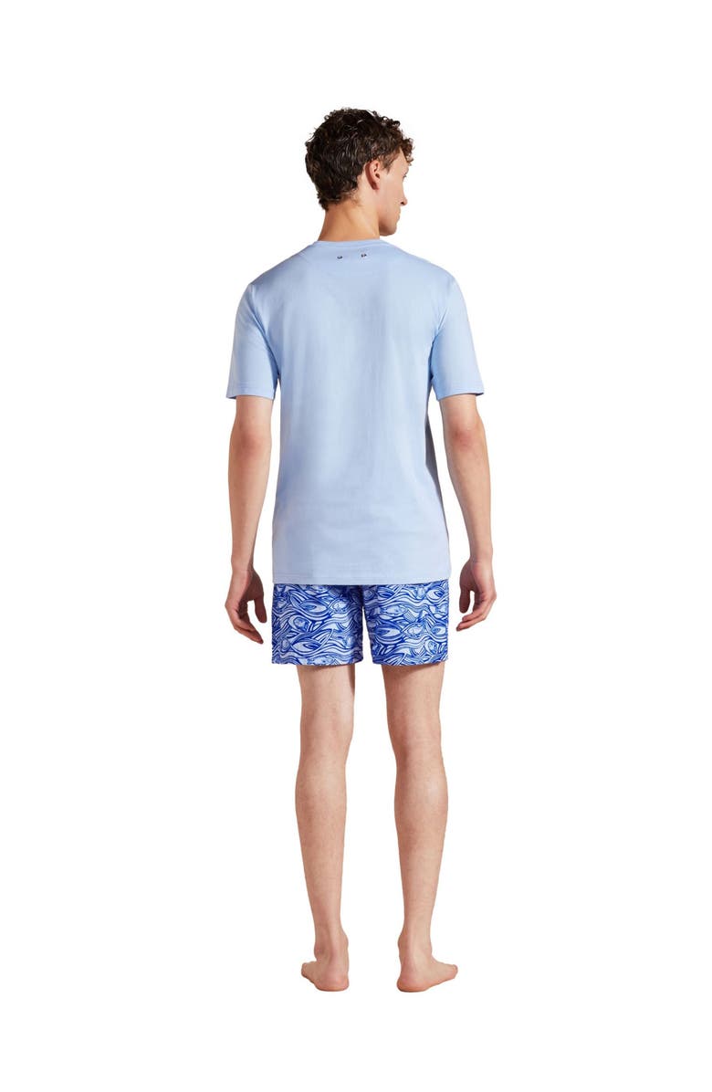 Vilebrequin Men's Solid Organic Cotton T-Shirt, Alternate, color, Fleur De Lin