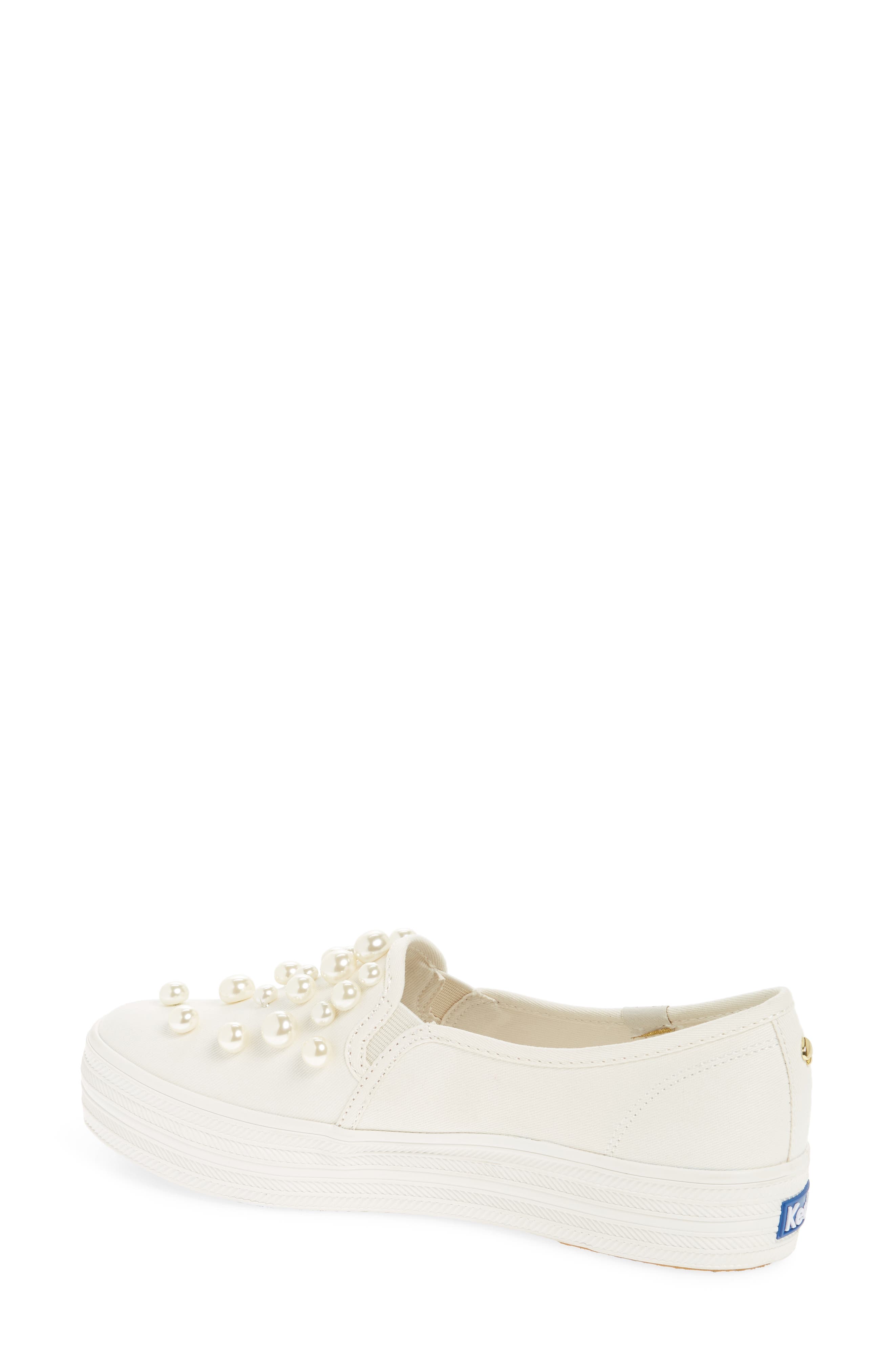 Keds<sup>®</sup> x kate spade new york triple decker embellished slip-on sneaker, Alternate, color, 
