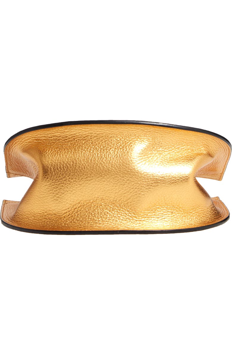 OAD New York Dome Metallic Leather Wristlet, Alternate, color,