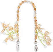 ossa Floral Spray Beaded Wrist Strap for iPhone Case