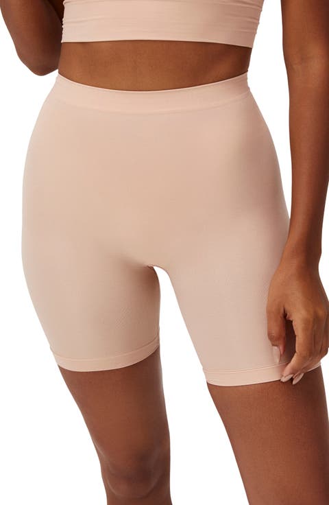 Body smooth seamless forming mid shorts