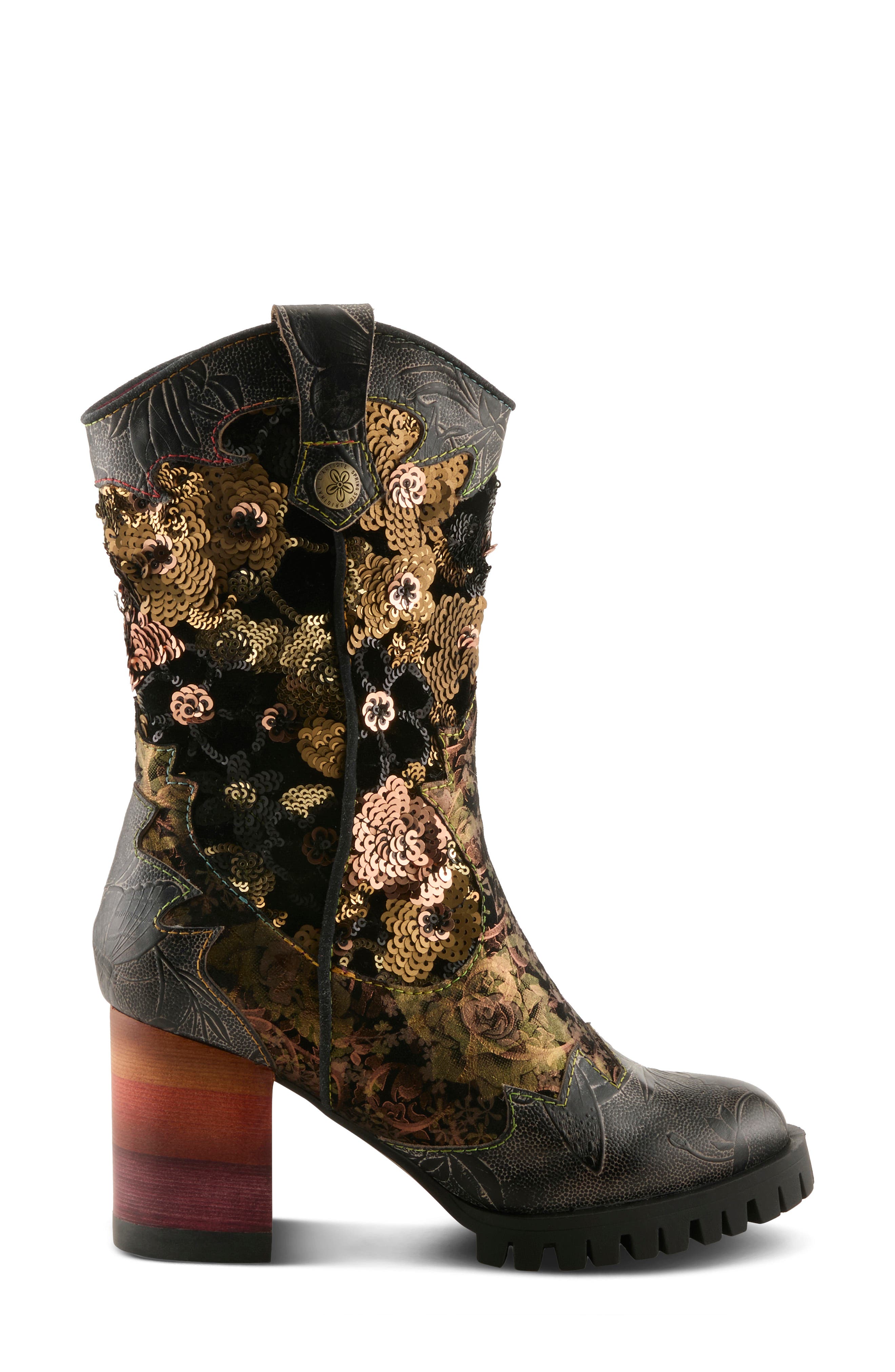 Myohmy Bootie, Alternate, color, BLACK MULTI