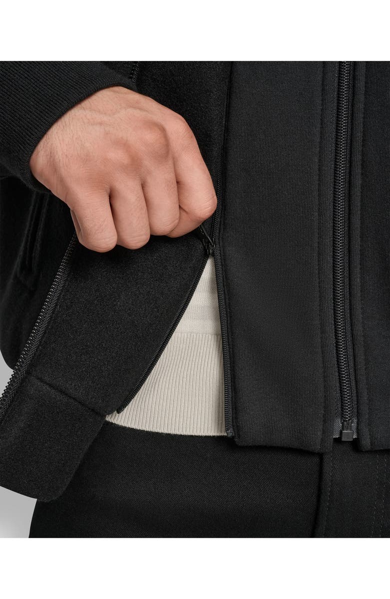 DKNY DX5 Hooded Jacket, Alternate, color, Black