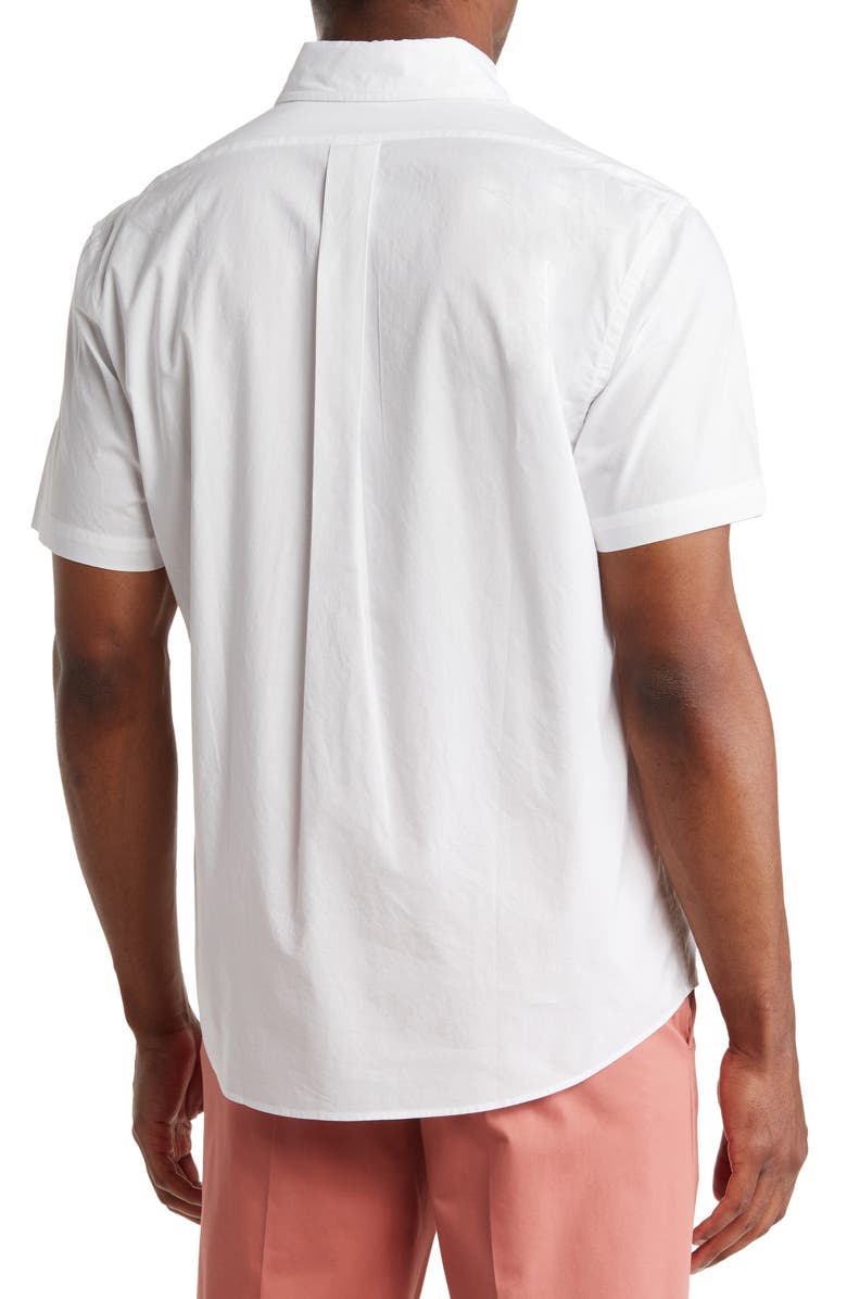 Brooks Brothers Sport Fit Short Sleeve Cotton Shirt, Alternate, color, 