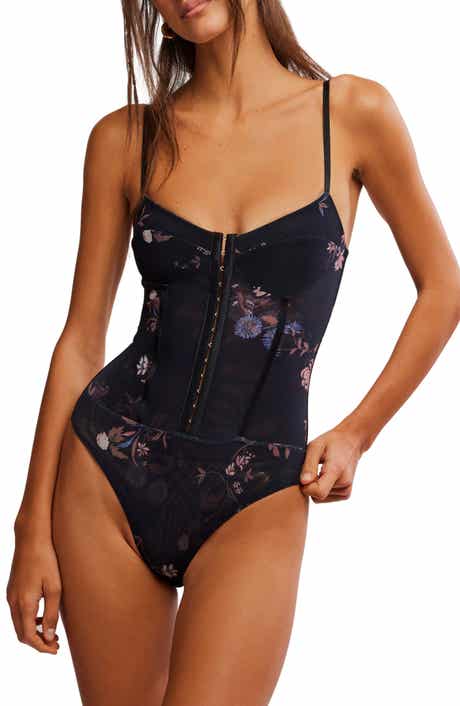 Free People Intimately FP Floral Mesh Bodysuit