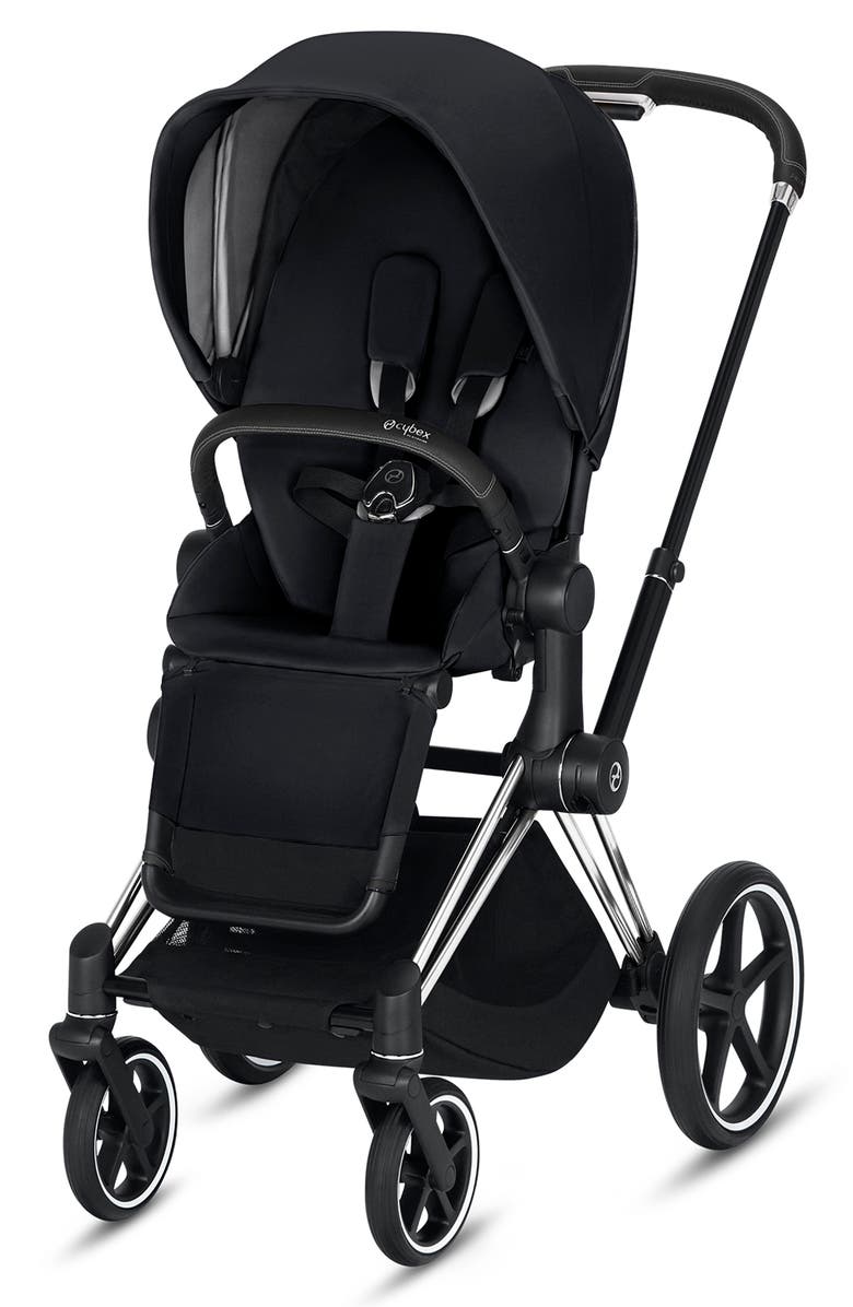 CYBEX e-Priam Chrome Electronic Stroller with All Terrain Wheels, Main, color, 
