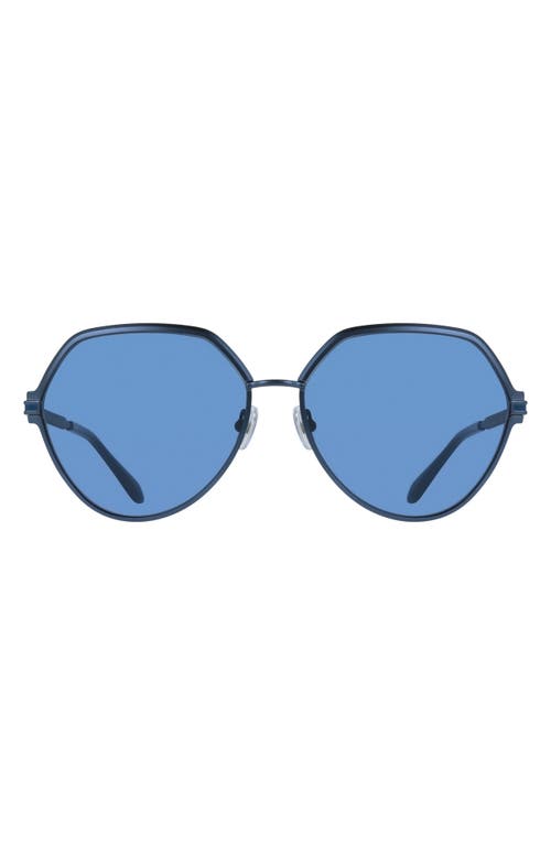 Ferragamo 62mm Oversize Tea Cup Sunglasses In Matte Blue
