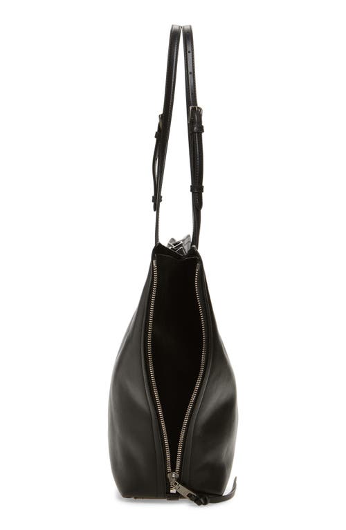 Dolce & Gabbana Dolce&gabbana Atene Side Zip Leather Shopper In Black