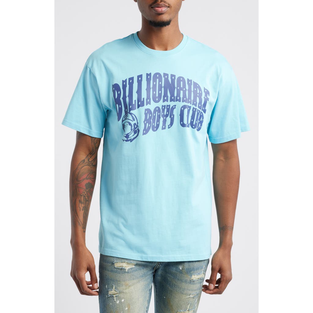 Billionaire Boys Club Arch Logo Cotton Graphic T-Shirt in Blue Topaz
